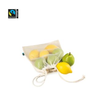 Produktbild: kleiner Obst- und Gemüsebeutel mit Zitronen und Birnen innen drinnen.