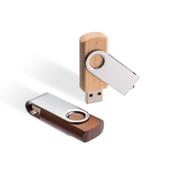 Naturprodukt USB Stick aus Holz mit eigenem Lasergravur oder Siebdruck