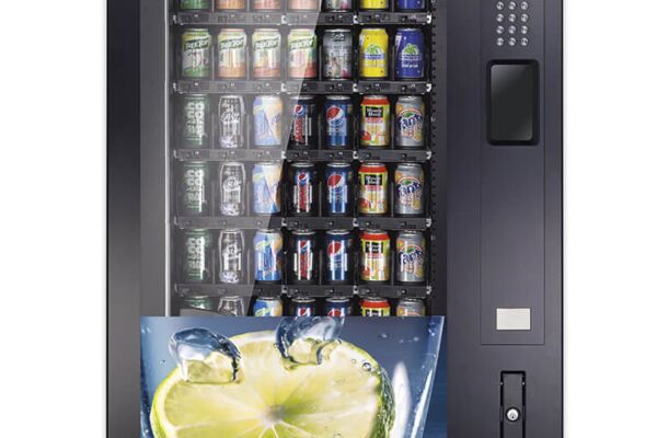 Domingaufkleber auf einem Getränkeautomaten