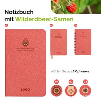 Übersicht Samenvarianten der Wilderdbeeren.