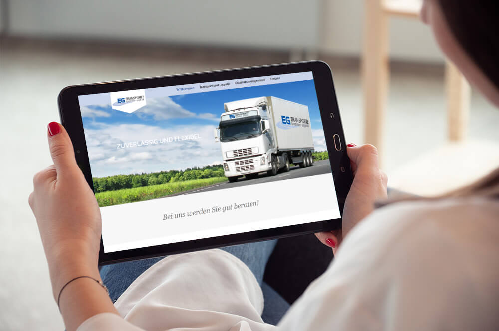 Webseite Design EG-Transporte Webseite Design EG-Transporte